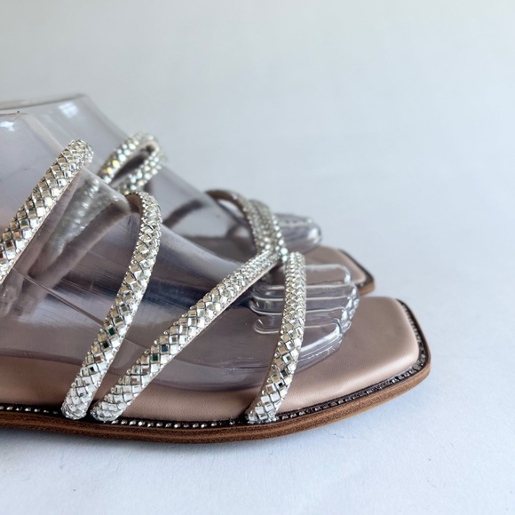 Steve Madden Textile Glass Upper  Sandals Flip Flops size 10 - Picture 4 of 15